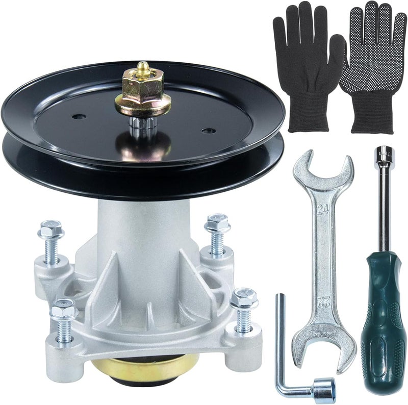 BOSFLAG Pre-Greased 587819701 Spindle Assembly with 195945 Pulley Replace 532187292, 532187281, 532192870, 532192872, 587253301, 587820301, 539112057, 587125401, 587256401, 21546238 21546299 21549012 - Image 1